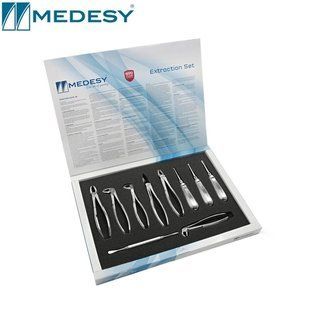 Набор хирургический 2510/SET10, 6 щипцов + 3 элеватора, Medesy