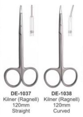 Ножницы десневые изогнутые Kilner 12 см DE-1038